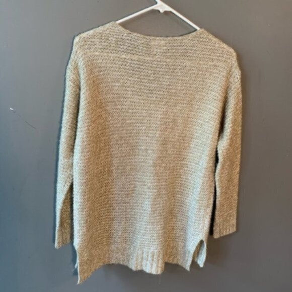 Essentials by Full Tilt Marled Step Hem Sweater - Picture 8 of 8